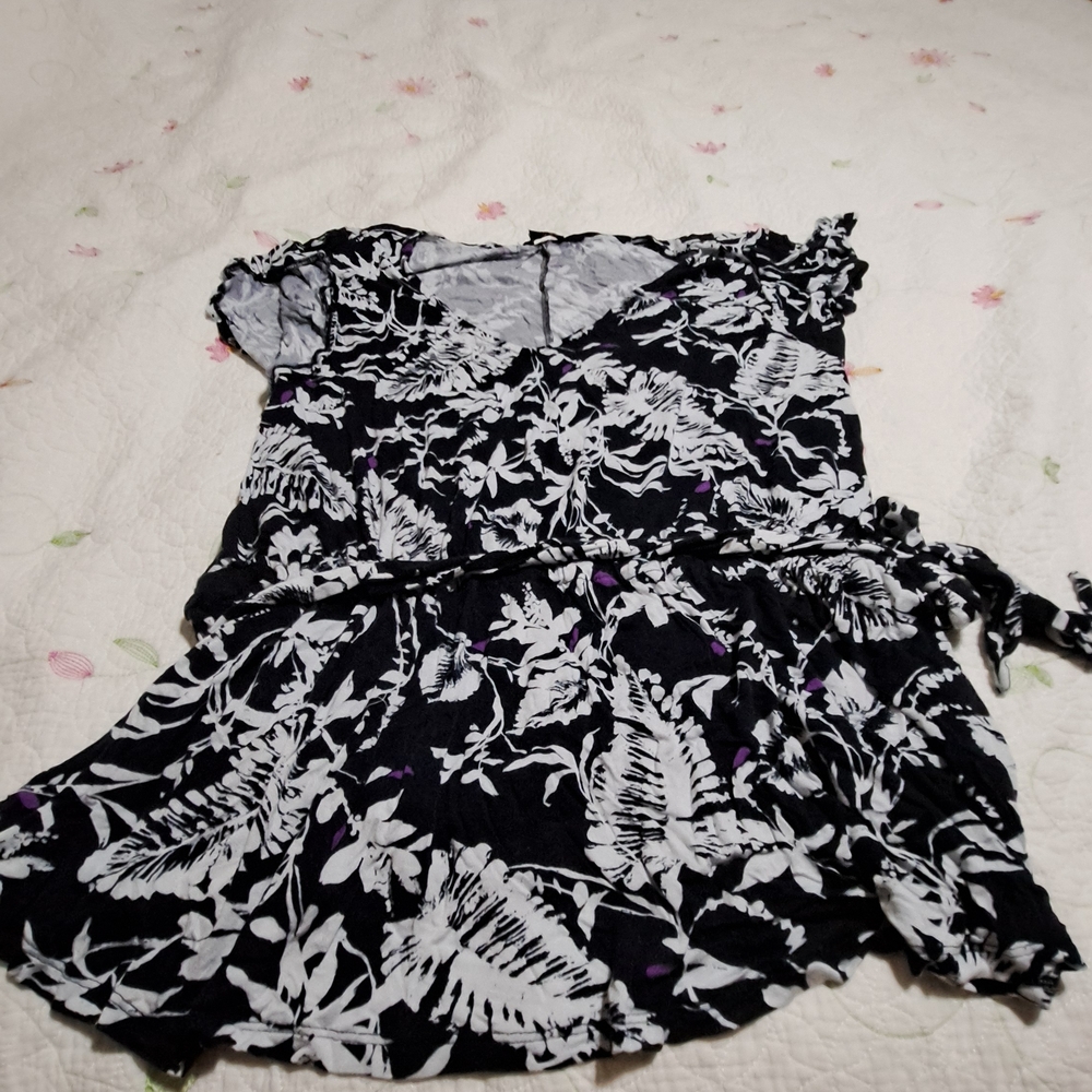 Lane Bryant Black and White Dress